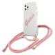 Guess Script Vintage iPhone 12 Pro Max 6.7" Case - Pink