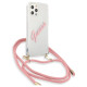 Guess Script Vintage iPhone 12 Pro Max 6.7" Case - Pink