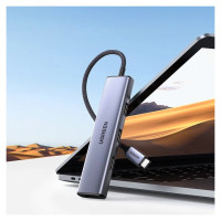 Ugreen HUB USB Type C splitter - 4x USB 3.2 Gen 1 silver (CM473 20841)