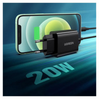 Ugreen USB wall charger Type C 20W Power Delivery black (10191)