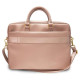 Guess Saffiano Script 16" Laptop Bag - Pink
