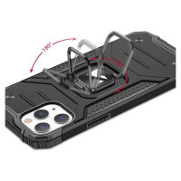 Wozinsky Ring Armor Case Kickstand Tough Rugged Cover for iPhone 13 Pro black