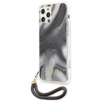 Guess Marble Collection iPhone 12 / iPhone 12 Pro Case - Gray