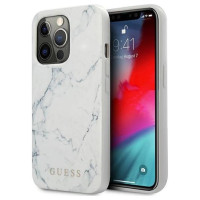Guess Marble Case for iPhone 13 Pro / 13 - White