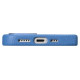 Icarer Litchi Premium Leather Case iPhone 14 Pro Magnetic Leather Case with MagSafe Light Blue (WMI14220710-LB)