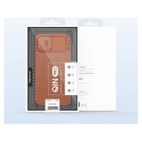 Nillkin Qin Leather Pro Case iPhone 14 Plus Camera Cover Holster Cover Flip Case Blue