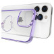 Kingxbar Silicone case with Swarovski crystals Kingxbar Wish Series for iPhone 14 Plus - purple