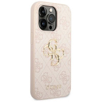 Guess GUHCP14L4GMGPI iPhone 14 Pro 6.1" pink/pink hardcase 4G Big Metal Logo