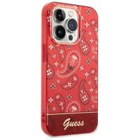 Guess GUHCP14LHGBNHR iPhone 14 Pro 6.1" red/red hardcase Bandana Paisley