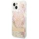Guess GUHCP14MLFLSD iPhone 14 Plus 6.7" gold/gold hardcase Paisley Liquid Glitter