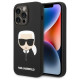 Karl Lagerfeld KLHMP14LSLKHBK iPhone 14 Pro 6.1 "hardcase black / black Silicone Karl`s Head Magsafe