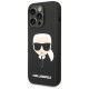 Karl Lagerfeld KLHMP14LSLKHBK iPhone 14 Pro 6.1 "hardcase black / black Silicone Karl`s Head Magsafe