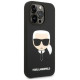 Karl Lagerfeld KLHMP14LSLKHBK iPhone 14 Pro 6.1 "hardcase black / black Silicone Karl`s Head Magsafe
