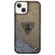 Guess GUHCP14SLFCTPK iPhone 14 6.1" black/black hardcase Liquid Glitter Palm Collection