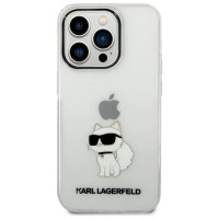 Karl Lagerfeld Ikonik Choupette case for iPhone 14 Pro - transparent