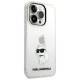 Karl Lagerfeld Ikonik Choupette case for iPhone 14 Pro - transparent