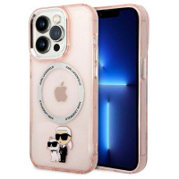Karl Lagerfeld Etui Karl Lagerfeld Iconic Karl&Choupette MagSafe na iPhone 14 Pro Max - różowe