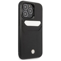 BMW Case BMW BMHCP14L22RSEPK iPhone 14 Pro 6.1" black/black Leather Card Slot