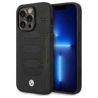 BMW Case BMW BMHCP14X22RPSK iPhone 14 Pro Max 6.7" black/black Leather Seats Pattern