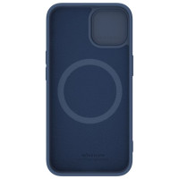 Nillkin CamShield Silky Silicone Case for iPhone 15 Plus with Camera Protector - Dark Blue