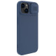 Nillkin CamShield Silky Silicone Case for iPhone 15 Plus with Camera Protector - Dark Blue