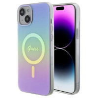 Guess IML Iridescent MagSafe case for iPhone 15 Plus - purple