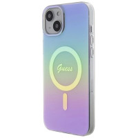 Guess IML Iridescent MagSafe case for iPhone 15 Plus - purple