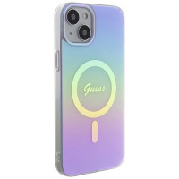 Guess IML Iridescent MagSafe case for iPhone 15 Plus - purple
