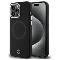 Mercedes Silicone Bicolor MagSafe case for iPhone 15 Pro - black
