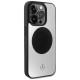 Mercedes Leather&Alu MagSafe case for iPhone 15 Pro - silver