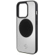 Mercedes Leather&Alu MagSafe case for iPhone 15 Pro - silver