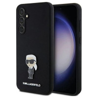 Karl Lagerfeld Silicone Ikonik Metal Pin case for Samsung Galaxy S23 FE - black