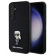 Karl Lagerfeld Silicone Ikonik Metal Pin case for Samsung Galaxy S23 FE - black