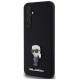 Karl Lagerfeld Silicone Ikonik Metal Pin case for Samsung Galaxy S23 FE - black