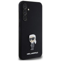Karl Lagerfeld Silicone Ikonik Metal Pin case for Samsung Galaxy S23 FE - black