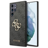 Guess 4G Big Metal Logo Case for Samsung Galaxy S24 Ultra - Black