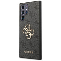 Guess 4G Big Metal Logo Case for Samsung Galaxy S24 Ultra - Black