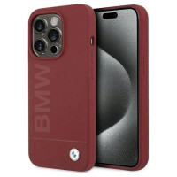 BMW Silicone Big Logo MagSafe case for iPhone 15 Pro - red