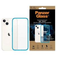 Panzerglass ClearCase antibacterial case with Military Grade certificate for iPhone 13 / 14 / 15 - transparent blue