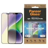 Panzerglass Ultra-Wide Fit Antibacterial Tempered Glass with Blue Light Filter and Positioner for iPhone 14 Plus / 13 Pro Max