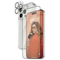 Panzerglass Bundle 3in1 set transparent case + foil + camera cover for iPhone 15 Pro