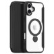 Dux Ducis Skin X Pro iPhone 16 Case with MagSafe, Flip and Stand - Black