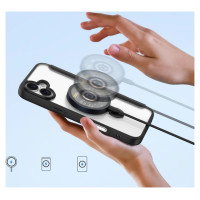 Dux Ducis Skin X Pro iPhone 16 Case with MagSafe, Flip and Stand - Black