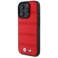 BMW M Perforated And Stitched Line MagSafe case for iPhone 16 Pro - red