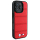 BMW M Perforated And Stitched Line MagSafe case for iPhone 16 Pro - red