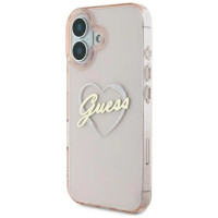 Guess IML Heart iPhone 16 Case - Pink