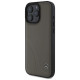 Mercedes MB Curved Stitches Leather iPhone 16 Pro Max Case - Brown