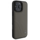 Mercedes MB Curved Stitches Leather iPhone 16 Pro Max Case - Brown