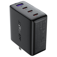 Acefast A96 PD100W GaN Charger (3 x USB-C + 1x USB-A) with US Plug - Black