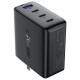 Acefast A96 PD100W GaN Charger (3 x USB-C + 1x USB-A) with US Plug - Black